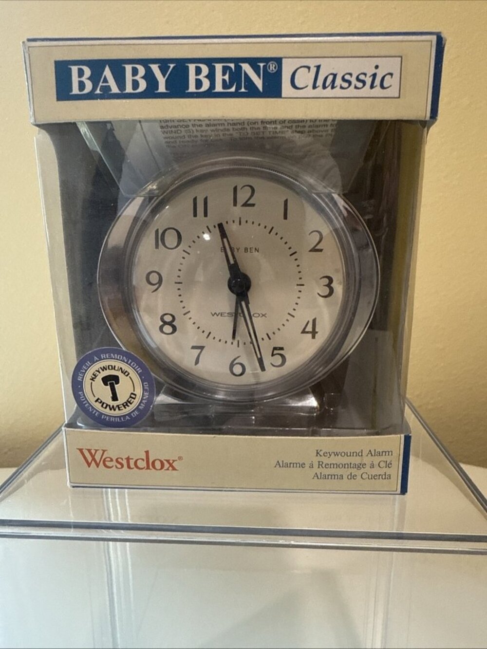Westclox Baby Ben Classic Wind-up Alarm Clock Metal Luminous 11605 New